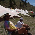 Spectators at the Hang Gliding Championships